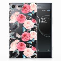 Sony Xperia XZ Premium TPU Case Butterfly Roses