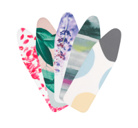 Brabantia 124x45 Beschuimd 2mm Strijkplankhoes Wit, Groen