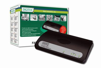 Digitus DN-13006-1 Netwerkprintserver LAN (10/100 MBit/s), USB, Parallel (IEEE 1284)