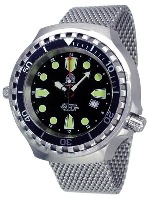 Tauchmeister T0275MIL Ronda GMT XXL duikhorloge 1000m