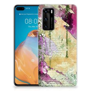 Hoesje maken Huawei P40 Letter Painting