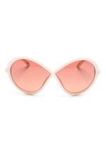 TOM FORD Eyewear lunettes de soleil Bettina à monture papillon - Tons neutres