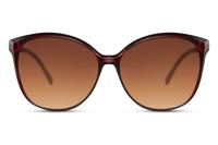 CWI zonnebril vlinder dames volledig omrand cat. 3 roodbruin/goud/bruin