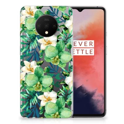 OnePlus 7T TPU Case Orchidee Groen OnePlus 7T TPU Case Orchidee Groen