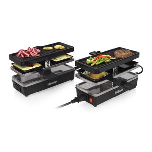 Tristar RA-2742 raclette 4 persoon/personen 800 W Zwart, Roestvrijstaal