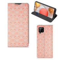 Samsung Galaxy A42 Hoesje met Magneet Pattern Orange - thumbnail