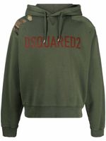 DSQUARED2 hoodie à logo imprimé - Vert