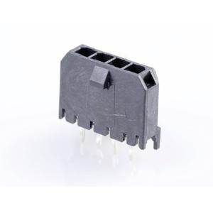 Molex 436500416 Male header, inbouw (standaard) Totaal aantal polen: 4 Rastermaat: 3 mm Inhoud: 1 stuk(s) Tray