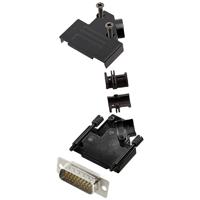 encitech D45ZK15-BK-HDP26-W-K 6355-8104-02 D-sub male connectorset 45 ° Aantal polen: 26 Soldeerkelk 1 stuk(s)