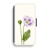 Purple poppy: iPhone XR Flip Hoesje