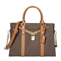 Michael Kors NOUVEAU HAMILTON leren handtas bruin