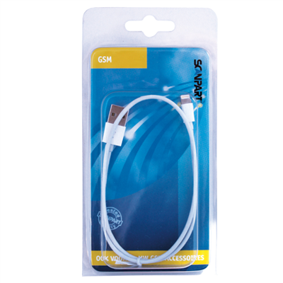 Scanpart Laad+Datakabel 50cm met Mfi als origineel Apple