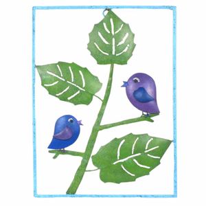 Metalen frame met Vogels