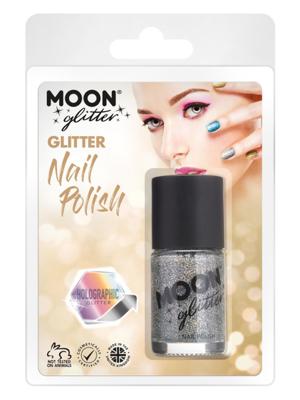 Moon Glitter Parelmoer Nagellak Zilver