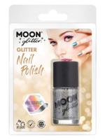 Moon Glitter Parelmoer Nagellak Zilver