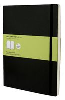 Notitieboek Moleskine XL 190x250mm blanco zwart