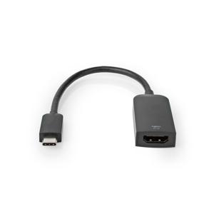 Nedis CCGB64652BK02 0,2 m USB Type-C HDMI Zwart