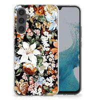 TPU Case voor Samsung Galaxy A34 Dark Flowers