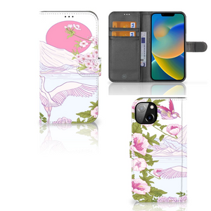 iPhone 14 Plus Telefoonhoesje met Pasjes Bird Standing