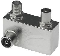 Axing TZU 21-65 Kabelsplitter/-combiner Zilver - thumbnail