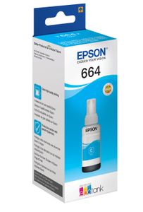 Epson 664 EcoTank Navulinkt Cyaan, cyaan