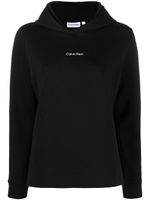 Calvin Klein hoodie à logo imprimé - Noir