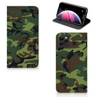 Apple iPhone 11 Pro Max Hoesje met Magneet Army Dark