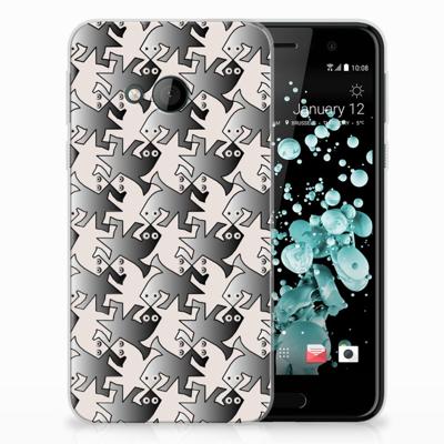 HTC U Play TPU Hoesje Salamander Grey