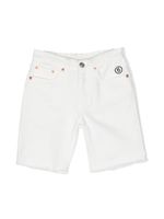 MM6 Maison Margiela Kids short slim à logo brodé - Blanc - thumbnail