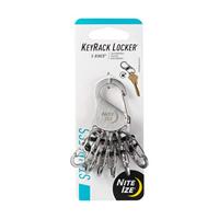 Nite Ize Sleutelring KeyRack Locker, zilver, NI-KLK-11-R3