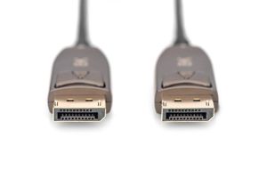 Digitus AK-340107-200-S DisplayPort-kabel DisplayPort / Glasvezel Aansluitkabel DisplayPort-stekker, DisplayPort-stekker 20.00 m Zwart 8K UHD