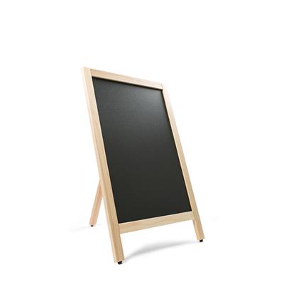 Krijtstoepbord enkel eiken hout 55 x 85 cm