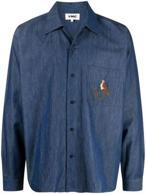YMC Wray denim overhemd - Blauw