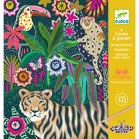 DJECO Rococo Neon Jungle Scratch Cards