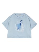 Il Gufo t-shirt à imprimé graphique - Bleu