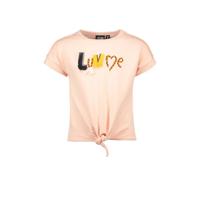 Like Flo T-shirt met printopdruk zachtroze