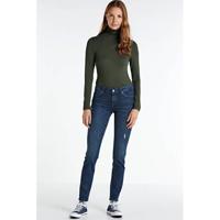 anytime mid rise skinny jeans blauw