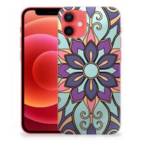 iPhone 12 Mini TPU Case Purple Flower - thumbnail