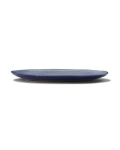 HEMA Schaal 30cm Porto Reactief Glazuur Wit/blauw (blauw)