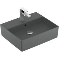 Villeroy & Boch Memento 2.0 Opzet Wastafel - 49.8x42cm - overloop - graphite 4A0750i4 - thumbnail