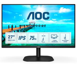 AOC 27B2DA LED-monitor Energielabel E (A - G) 68.6 cm (27 inch) 1920 x 1080 Pixel 16:9 4 ms HDMI, DVI, VGA, Audio-Line-in, Hoofdtelefoonaansluiting IPS LED