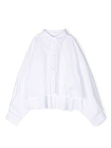 MM6 Maison Margiela Kids chemise évasée à ourlet asymétrique - Blanc