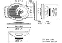 Kenwood KFCS6976EX 3-weg inbouwluidsprekerset 500 W Inhoud: 1 paar - thumbnail