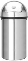 Brabantia Push Bin Prullenbak 60L - Matt Steel