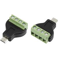 TRU Components 1572338 connector met schroefaansluiting, rechte MN-USB4M Micro USB-stekker Ty