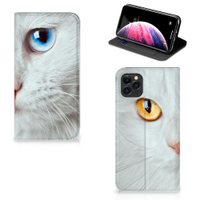 Apple iPhone 11 Pro Max Hoesje maken Witte Kat