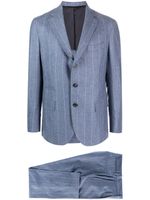 Eleventy manteau à veste à simple boutonnage - Bleu