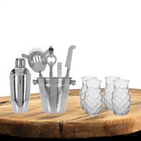 Excellent Houseware cocktails maken set 6-delig met 8x Pina Colada glazen