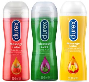 Durex Massage Lubes Trio - 3 X 200ml