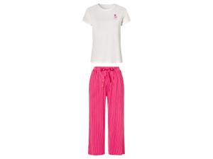 esmara Dames pyjama (L (44/46), Wit/roze)